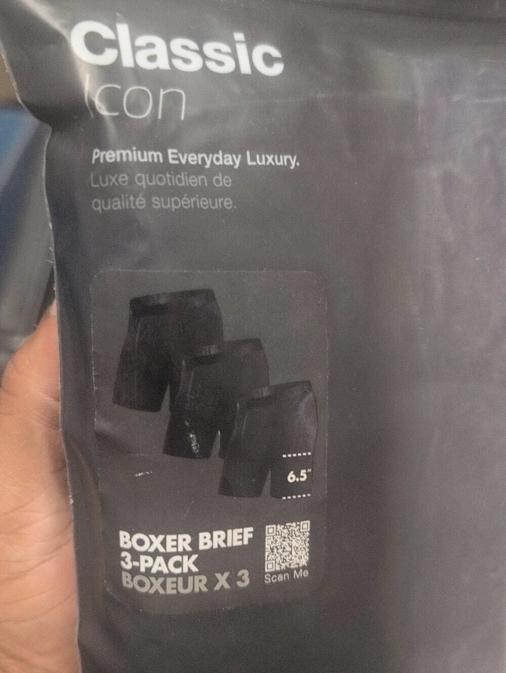 Men's BN3TH Classic Icon Black Boxer Briefs 3-Pack